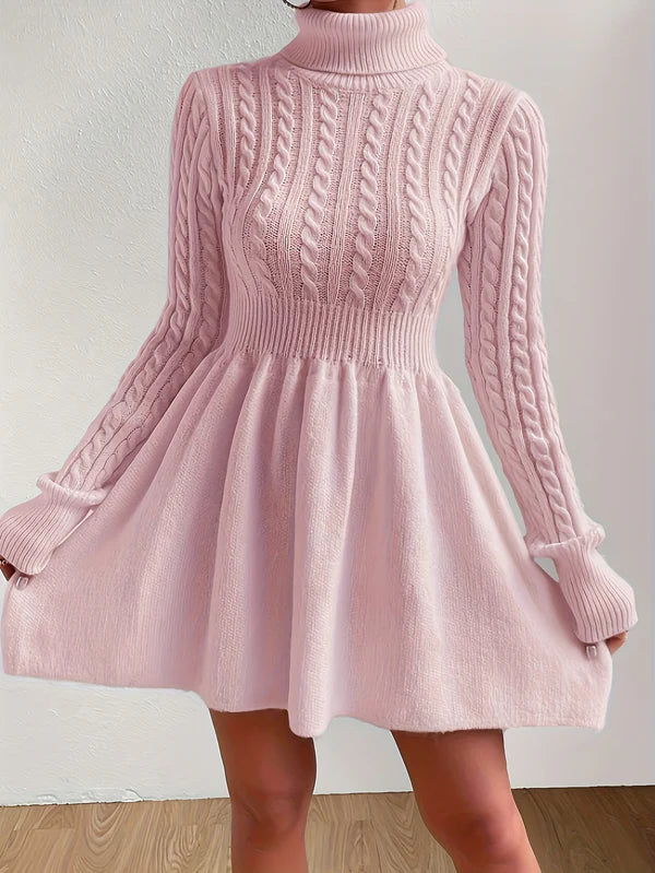 Elena™ - Gebreide Coltrui Sweaterjurk